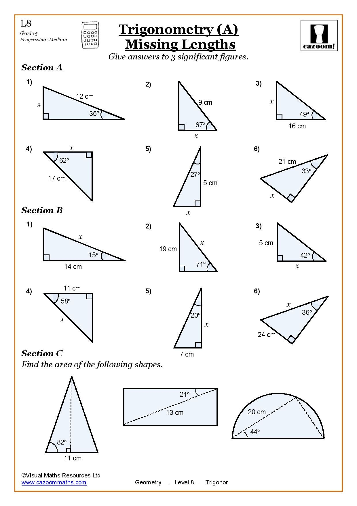 Cazoom Maths Worksheets Answers Angles - Angleworksheets.com