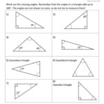 Free printable geometry sheets angles in a triangle 1 gif 790 1 022