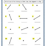 Free Printable Worksheets For Lines Line Segments Rays Learning How