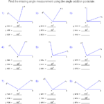 Geometry Angle Addition Postulate Worksheet Answer Key Worksheet