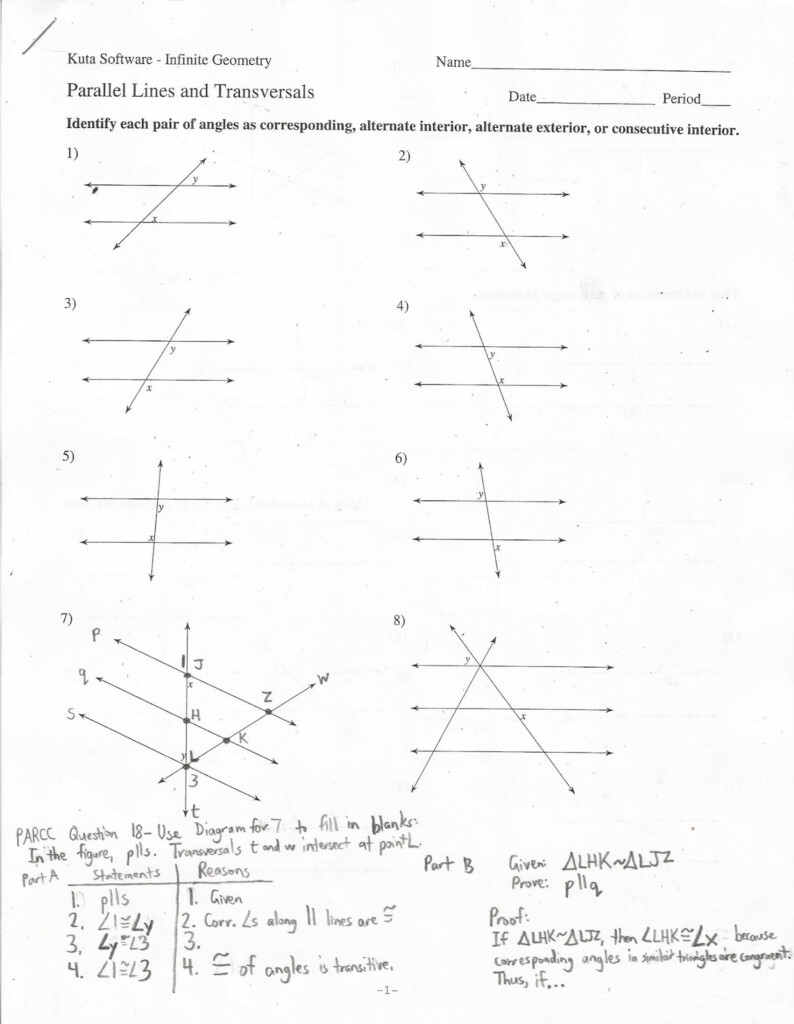 Geometry Common Core Style PARCC Practice Test Question 18 Day 161 