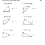 Geometry Find The Missing Angle In The Triangle Set 4 Childrens