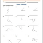 Geometry Measuring Angles Worksheets