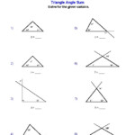 Geometry Worksheets Triangle Worksheets Triangle Worksheet Angles
