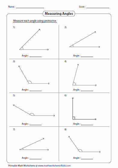 Https www mathworksheets4kids angles measuring measuring angle 