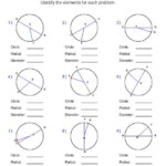 Identify Circle Radius And Diameter Worksheets Geometry Worksheets