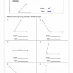 Identifying Angles Worksheets Answer Key Math Angles Worksheet
