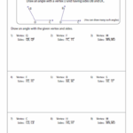 Identifying Parts And Naming Angles Worksheets