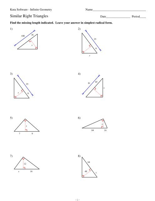 Kuta Software Infinite Geometry Congruence And Triangles Answer Key