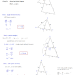 Math Plane Similar Triangles Ratios