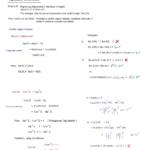 Math Plane Trig Identities II Double Angles