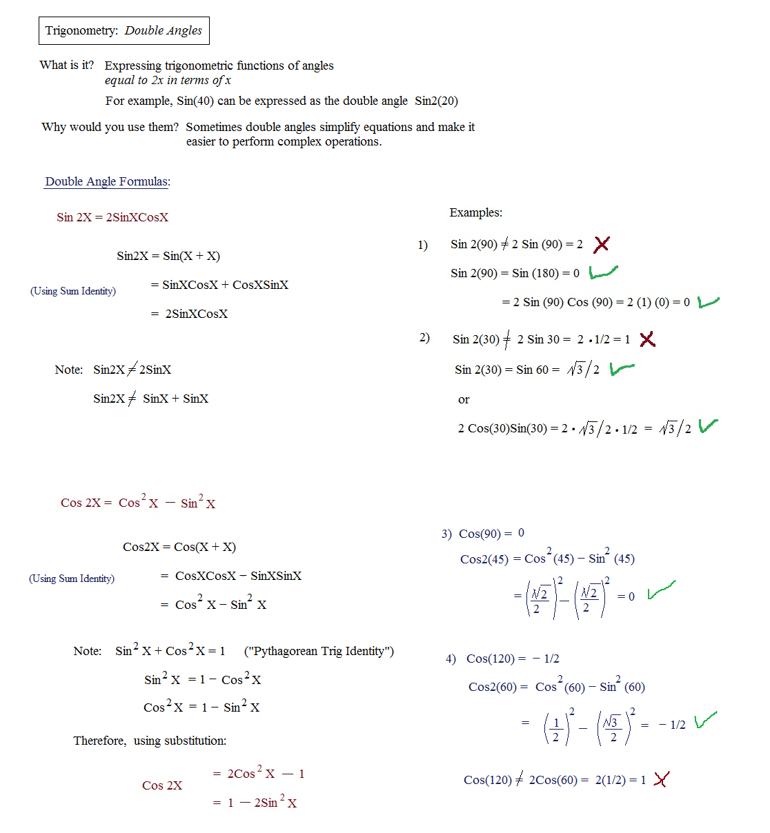  Section 5 5 Worksheet Multiple Angle Identities Answers Angleworksheets