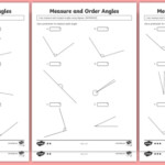 Measure And Order Angles Differentiated Worksheet Worksheets ACMMG112