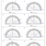 Measuring Angles And Protractor Worksheets Angles Worksheet