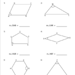 Measuring Angles In Shapes Worksheet