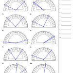 Measuring Angles With A Protractor Worksheet In 2020 Angles Worksheet