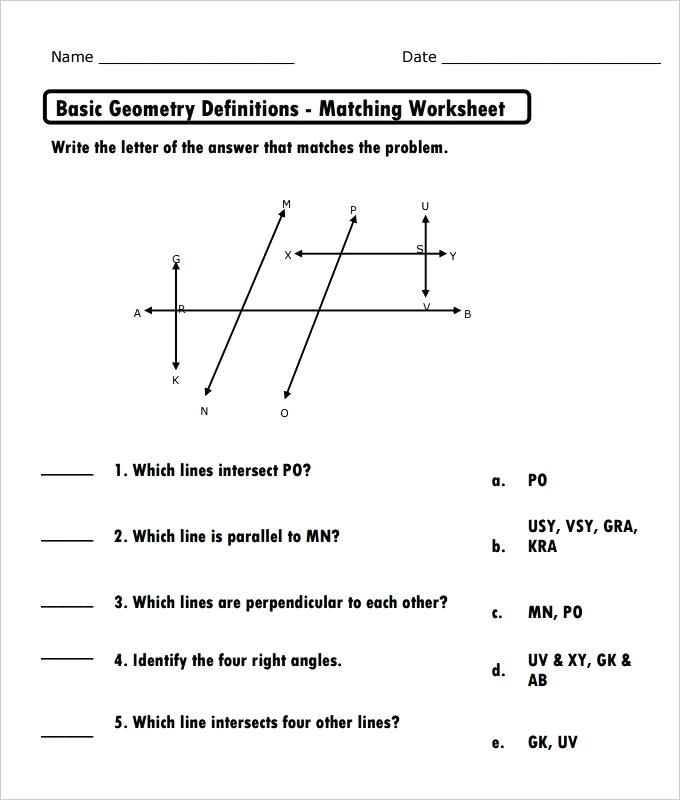 Measuring Angles Worksheet Answer Key