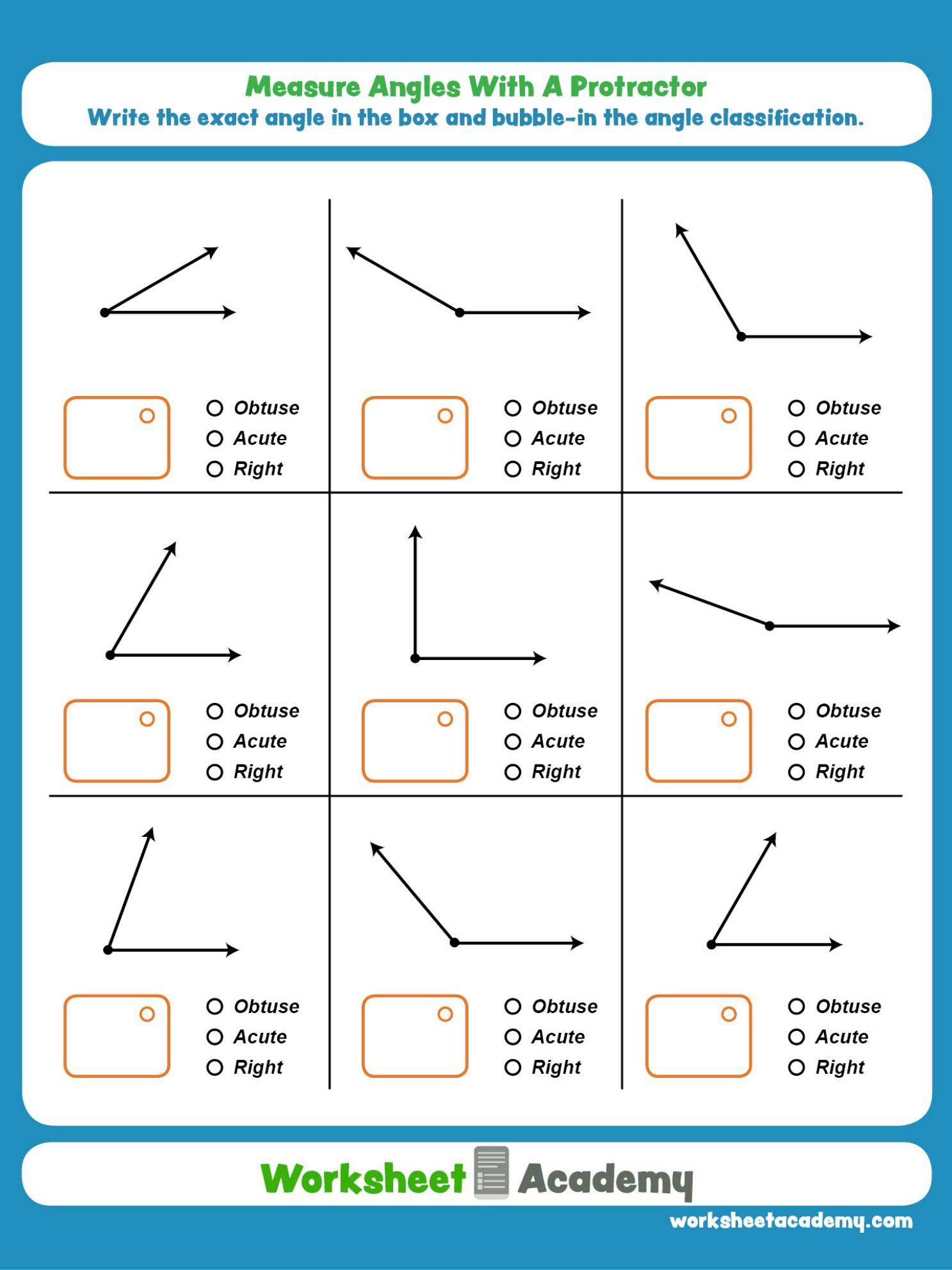 Measuring Angles Worksheet Grade 6 Pdf 1826