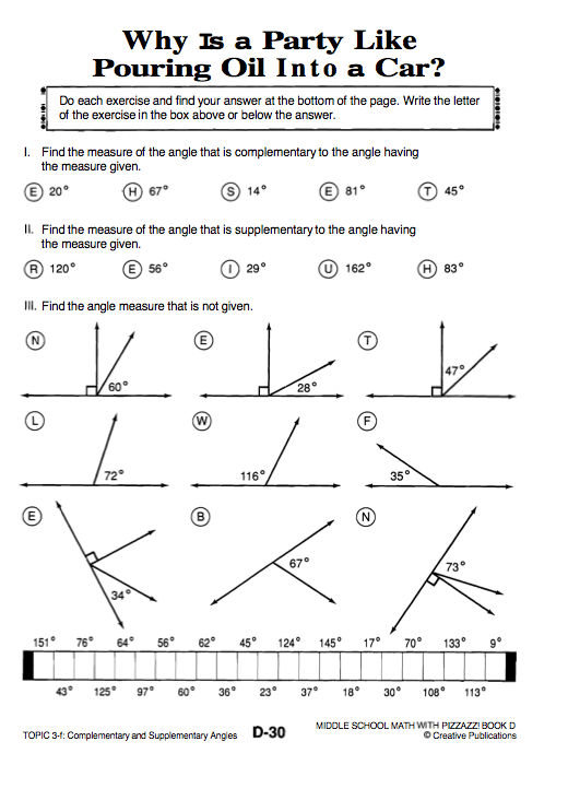 Missing Angles Geometry Unit