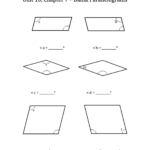 Missing Angles In A Quadrilateral Worksheet Template The Davidson Group