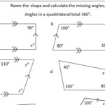 Missing Angles In Quadrilaterals Worksheets Worksheets Master