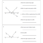 Pairs Of Angles Worksheets