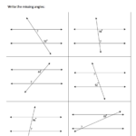 Parallel Lines And Angles Angles Worksheet Geometry Worksheets Line