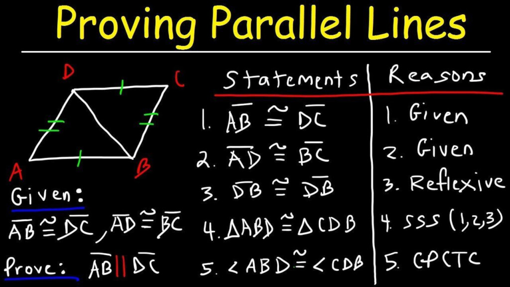 Parallel Lines Proofs Worksheet Answers Starlette News