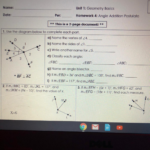 Per Homework 4 Angle Addition Postulate This Is A 2 page Document