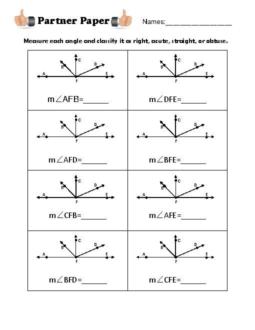 Perpendicular And Angle Bisector Worksheet Worksheet