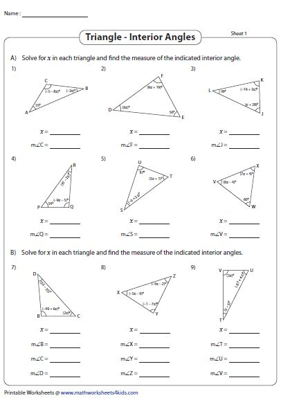 Pin On Triangle Worksheets