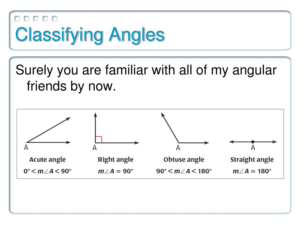 Name And Classify Angles Worksheet Pdf