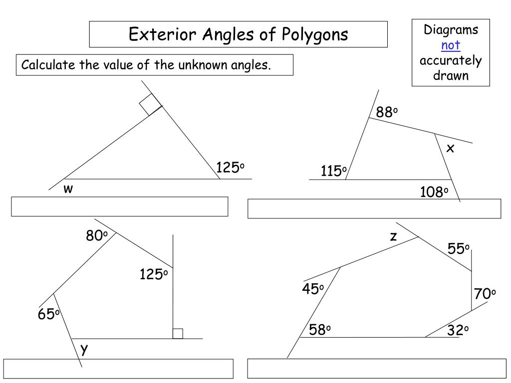 PPT Exterior Angles Of Polygons PowerPoint Presentation Free 
