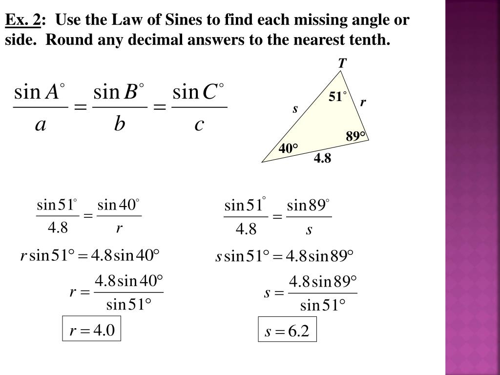 PPT The Law Of Sines PowerPoint Presentation Free Download ID 6114956