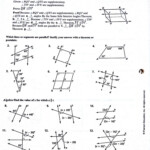 Proving Lines Parallel Worksheet Education Template