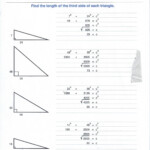 Pythagorean Theorem Worksheet Answer Key Education Template