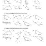 Right Triangle Trigonometry Worksheet Pdf