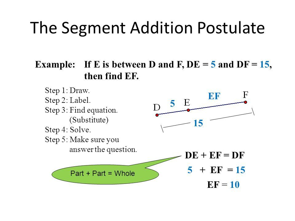 Segment Addition Postulate Worksheet Answer Key