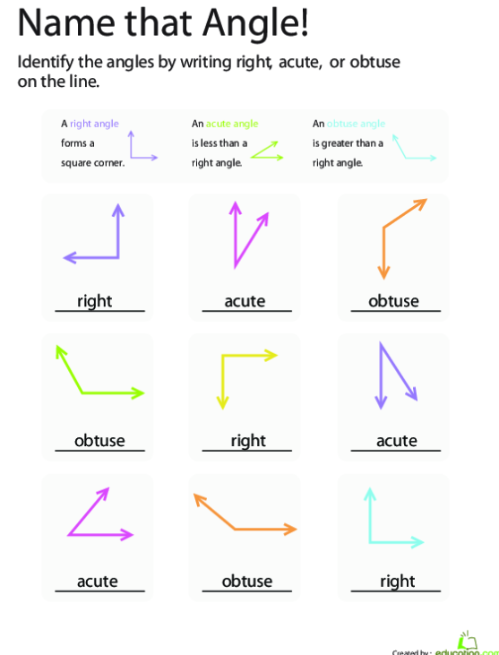 Shape Basics Lines Endpoints And Angles Worksheets 99Worksheets