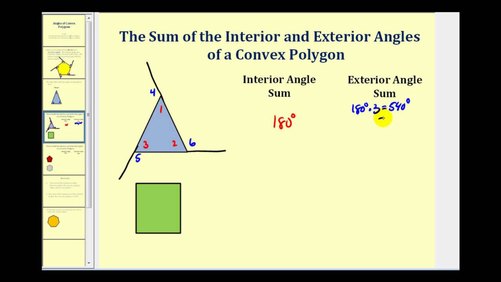 Sum Of The Interior Angles Of A Hexagon