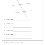 Supplementary Congruent Angles Worksheet With Answer Key Download