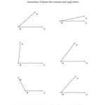 The Measuring Angles A Math Worksheet Angles Worksheet Math