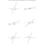 The Vertical Angle Relationships A Math Worksheet From The Geometry