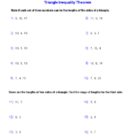 Triangle Inequality Theorem Worksheet Worksheet