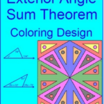 TRIANGLES EXTERIOR ANGLE SUM THEOREM 1 COLORING ACTIVITY Exterior