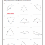 Triangles Worksheets Triangle Worksheet Math Geometry Classifying