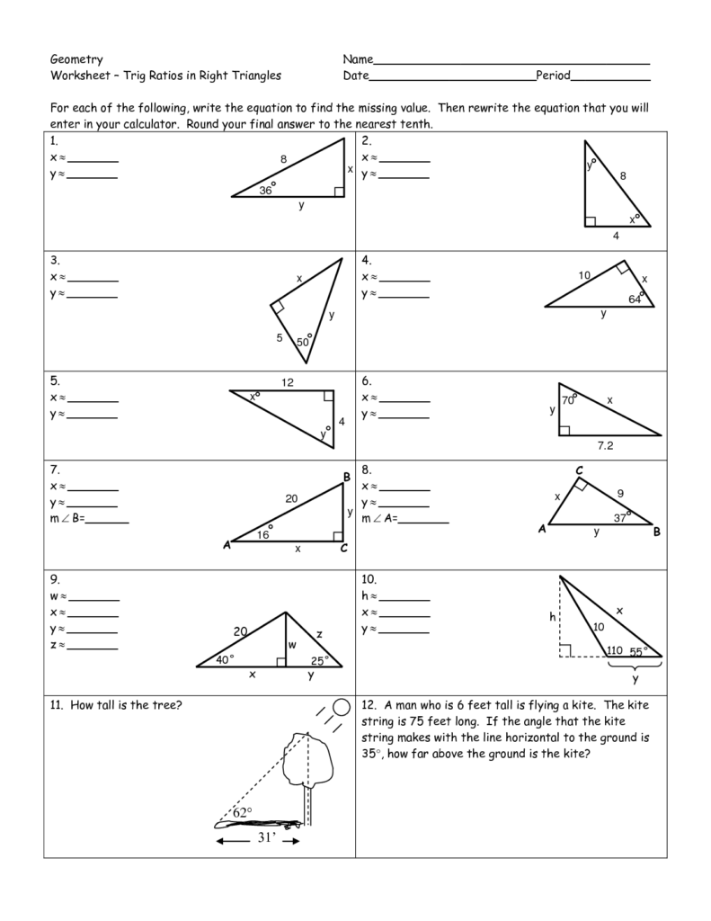 Trigonometric Ratios In Right Triangles Answer Ixl Trigonometric 