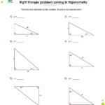 Trigonometry Ratios In Right Triangles Worksheet Worksheet List