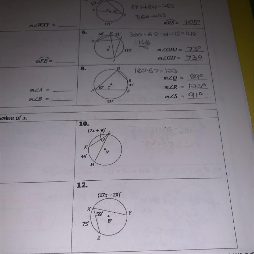 Unit 10 Circles Homework 5 Inscribed Angles Unit 10 Circles Homework 