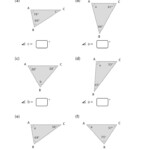 Unknown Angles In A Triangle Multi Step Equations Worksheets